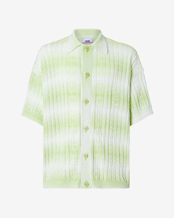 Gcds Braids Degradé Shirt | Men Shirts Lime | GCDS Spring/Summer 2023